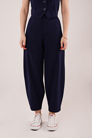 Havuç Kesim Lacivert Pantolon