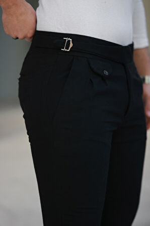 Erkek Bel Toka Detaylı Pileli Pantolon