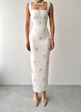 Ners Taş Detaylı Elbise