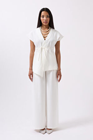 Bağcık Detay Yelek