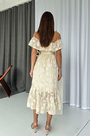 Reget Kemerli Elbise