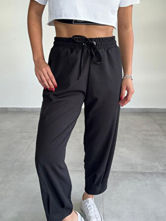 Kadın Dalgıç Krep Full Likralı Paçası Pens Detay Pantolon