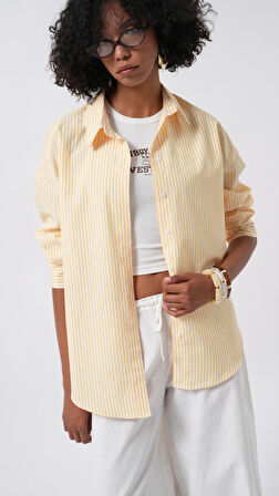 Çizgili Basic Gömlek