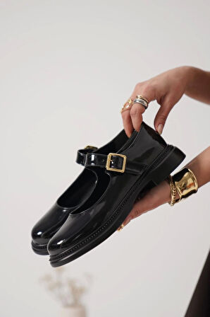 Yokox Siyah Rugan Oxford Ayakkabı