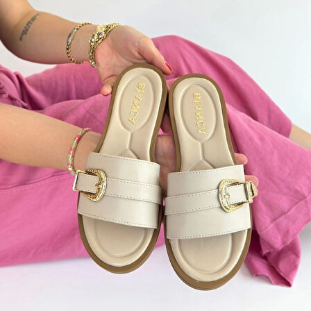 Orja Bej Cilt Terlik