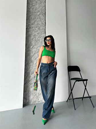 Baggy süper taş bıyık yıkama kahve tint jeans pantolon d2007