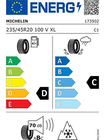 Michelin 235/45R20 100V XL Pilot Alpin 5 Suv Kış Lastiği 2025 ÜRETİM
