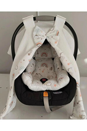 %100 Pamuk Çok Amaçlı Pamuk Puset Örtüsü & Minderi