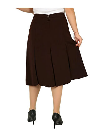 Kısa Büyük Beden Fişekli Astarlı Portoriko Kloş Anne Eteği Urun Boy 65 Cm