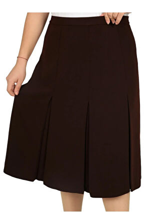 Kısa Büyük Beden Fişekli Astarlı Portoriko Kloş Anne Eteği Urun Boy 65 Cm