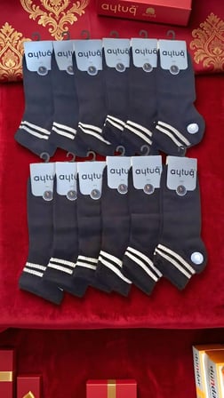 AYTUĞ COTTON ERKEK PATİK ÇORABI; YAZLIK; DİKİŞSİZ; TAMAMI SİYAHİ 12'Lİ KUTU; 41-45
