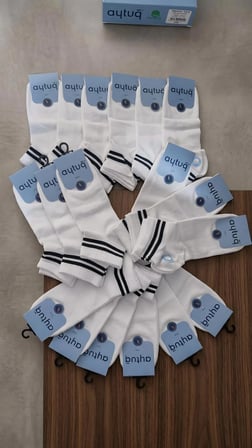 AYTUĞ COTTON ERKEK PATİK ÇORABI; YAZLIK; DİKİŞSİZ; TAMAMI BEYAZ 12'Lİ KUTU; 41-45