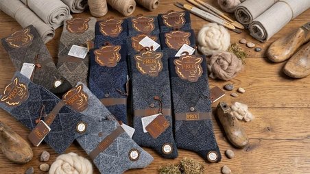 PRO BOUTİQUE STYLE ALASKA LAMBSWOOL (YÜN) ERKEK ÇORAP; ASORTİ 12'Lİ PAKET; DİKİŞSİZ