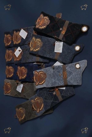 PRO BOUTİQUE STYLE ALASKA LAMBSWOOL (YÜN) ERKEK ÇORAP; ASORTİ 12'Lİ PAKET; DİKİŞSİZ