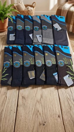 BAMBU ŞEKER (DİYABETİK) ÇORABI; DİKİŞSİZ; ASORTİ 12'Lİ PAKET; 40-45
