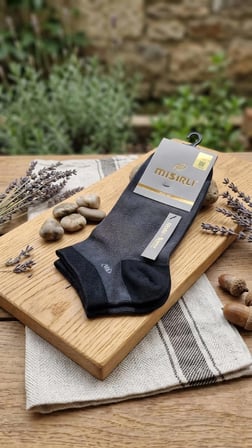 MISIRLI MODAL  ERKEK PATİK ÇORABI; ASORTİ 12'Lİ PAKET; 41-45