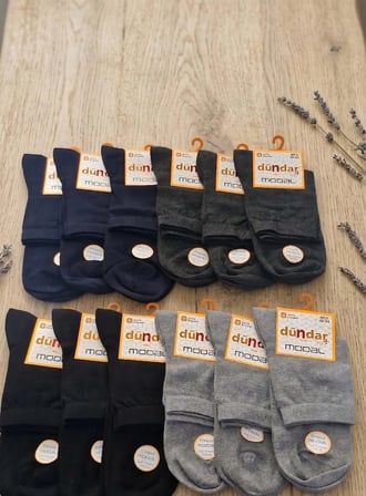 DÜNDAR ERKEK MODAL KONÇ (ORTABOY); YAZLIK; DİKİŞSİZ/SOFT YIKAMA/KOKULU; (40-44) ASORTİ 12 ADET