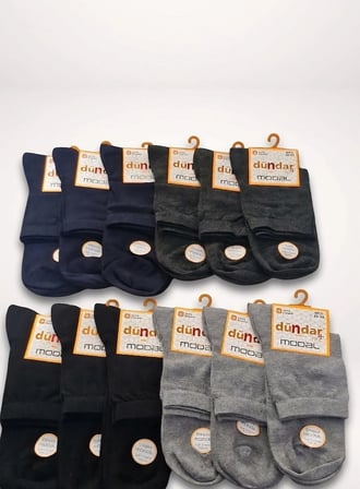 DÜNDAR ERKEK MODAL KONÇ (ORTABOY); YAZLIK; DİKİŞSİZ/SOFT YIKAMA/KOKULU; (40-44) ASORTİ 12 ADET