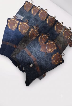 PRO BOUTİQUE STYLE GÖKBEL LAMBSWOOL (YÜN) ERKEK ÇORAP; ASORTİ 12'Lİ PAKET; DİKİŞSİZ