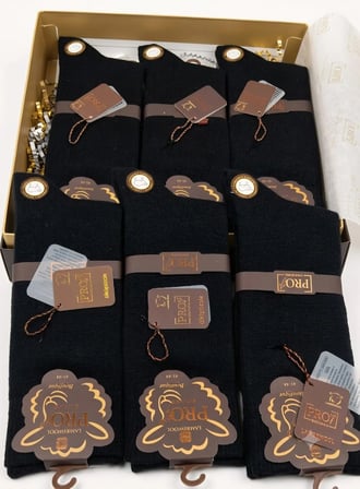 PRO BOUTİQUE STYLE ULUDAĞ LAMBSWOOL (YÜN) ERKEK ÇORAP; ASORTİ/TAMAMI SİYAH 12'Lİ PAKET; DİKİŞSİZ