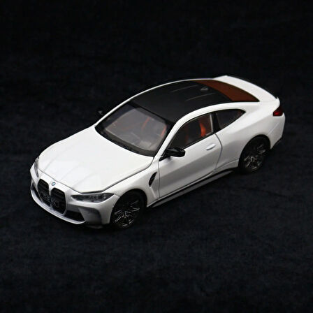 1:23 M4 G82 M4 Supercar alaşım Diecasts ses ve ışık Beyaz