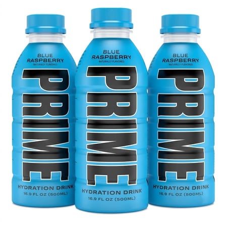 Prime Blue Raspberry 500 ml - Mavi Ahududu Aromalı Sporcu İçeceği (3 ADET)
