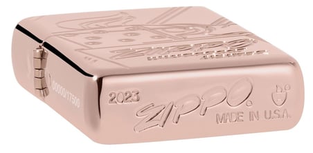Zippo Armor Script Logo Collectible Dizayn Çakmak Rose Gold