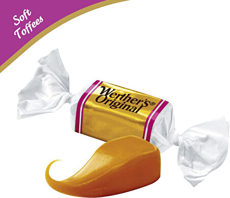 Werther's Original Soft Caramel Toffees Yumuşak Karamel Şekerleme 100 g (2 ADET)
