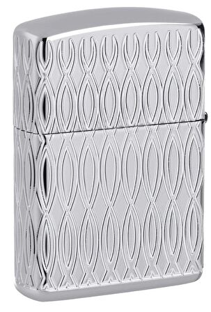 Zippo Armor Flame Polished Chrome Dizayn Çakmak