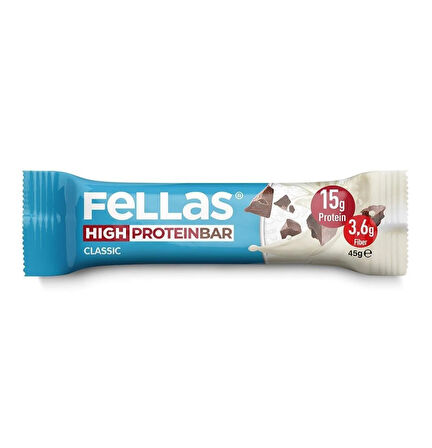 Fellas Yüksek Protein Bar - Klasik Sade 45g (3 Adet)