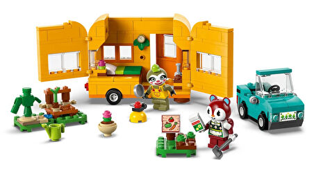 LEGO Animal Crossing Leif Karavan ve Bahçe Dükkanı 77054 - 7 Yaş ve Üzeri Çocuklar için Yaratıcı Oyuncak Yapım Seti (263 Parça)
