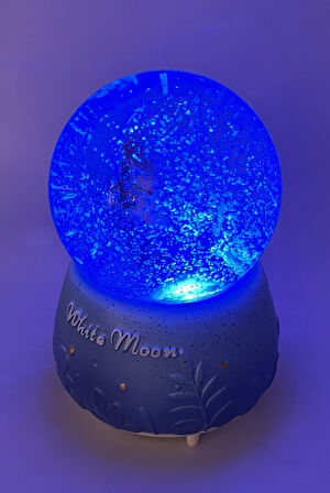 Beyaz Ay - White Moon Işıklı ve Müzikli Kar Küresi