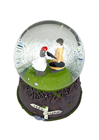 Left-Right Kemancı Işıklı ve Müzikli Kar Küresi