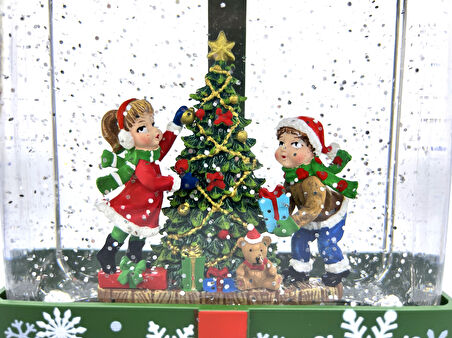 Noel Baba Yılbaşı Hediyesi Işıklı ve Müzikli Kar Küresi Model No2