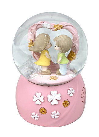 Lovely Couple Işıklı ve Müzikli Kar Küresi