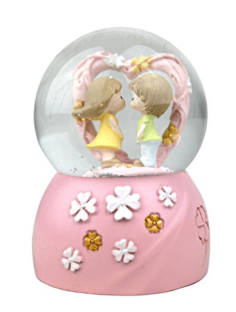 Lovely Couple Işıklı ve Müzikli Kar Küresi