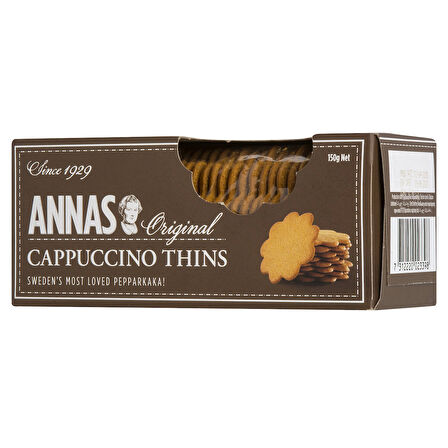 Annas Orginal Cappuccino Thins Kahveli Bisküvi-Kurabiye 150 g