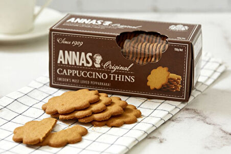 Annas Orginal Cappuccino Thins Kahveli Bisküvi-Kurabiye 150 g