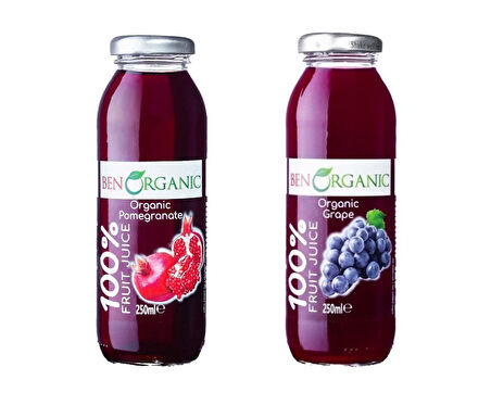 Ben Organic Organik Üzüm + Nar Suyu 2'li Paket