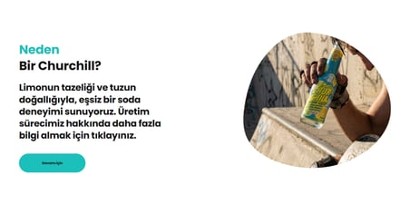 Bir Churchill Efsane Lezzet Limon Aromalı Doğal Mineralli Gazlı İçecek - Tuzlu - 24 Adet