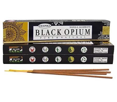 Deepika Black Opium Aromalı Masala Çubuk Tütsü