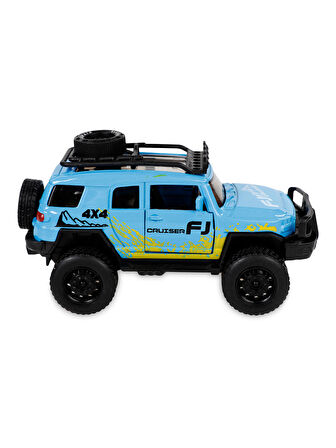 Çek Bırak Metal Off-Road Jeep Araba Mavi