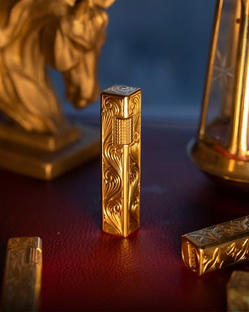 Caka Petra Gravür Nobile El Yapımı Benzinli Pirinç Çakmak