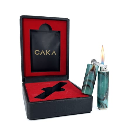Caka Rex Harmony Pirinç Ortadan Kırılan Benzinli Gemici (Muhtar) Çakmağı - Su Yeşili