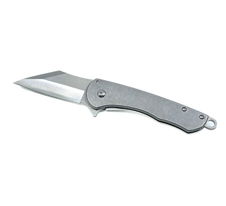 Metal Gövde Frame Lock Katlanır Çakı - Satin Krom
