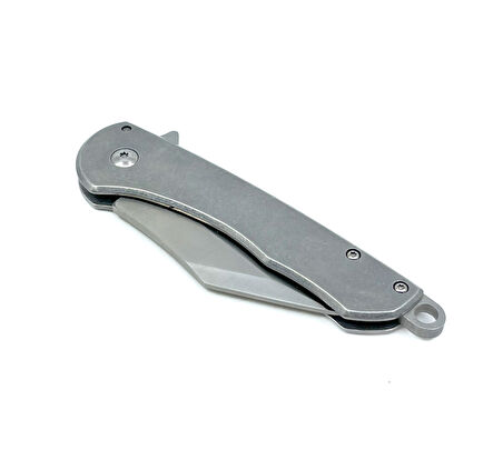 Metal Gövde Frame Lock Katlanır Çakı - Satin Krom