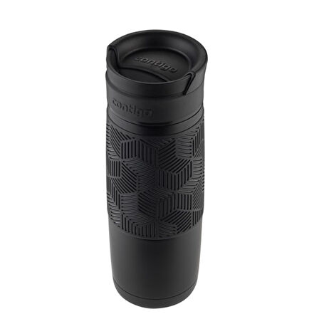 Contigo Metra Vakumlu Termos Matara Tek El Çevir İç 470ml - Siyah