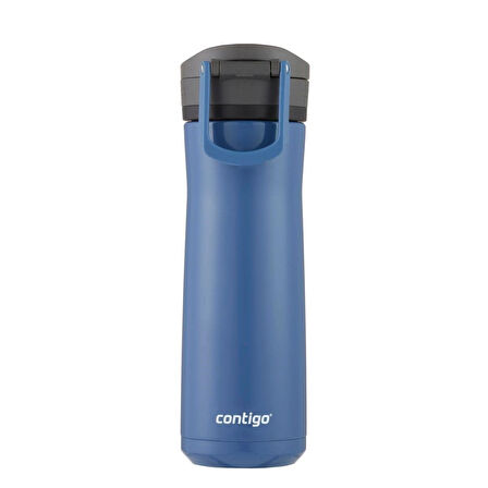 Contigo Jackson Chill 2.0 Çelik Tek El Bas İç Kilitli Su Matarası 590ml - Mavi