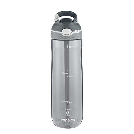 Contigo Ashland Tren Tek El Bas İç Kapaklı Su Matarası 720ml 2191378 - Füme