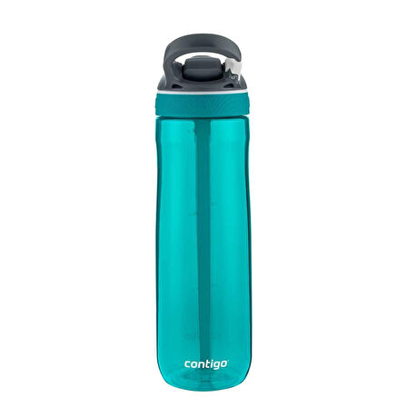 Contigo Cortland Tren Tek El Bas İç Kapaklı Su Matarası 720ml 2191381 - Turkuaz